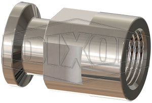 T22MP-050025PL Dixon Valve 1/2" x 1/4" 316L Stainless Steel BioPharm Clamp Adapter x Female NPT (PL Finish SF1)