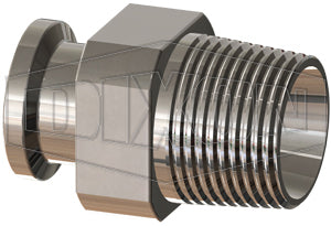 T21MP-100PM Dixon Valve 1" 316L Stainless Steel BioPharm Clamp Adapter x Male NPT (PM Finish SF4)