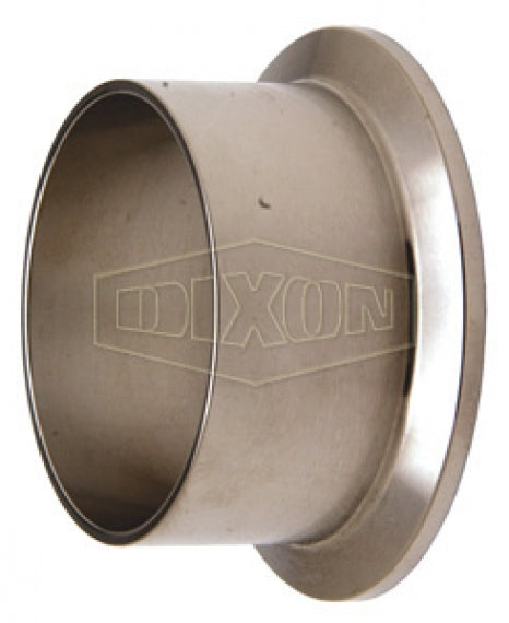 L14AM7-R400D Dixon Valve 316L Stainless Steel Sanitary Long Weld Ferrule - 4" Tube OD (Domestic - USA)
