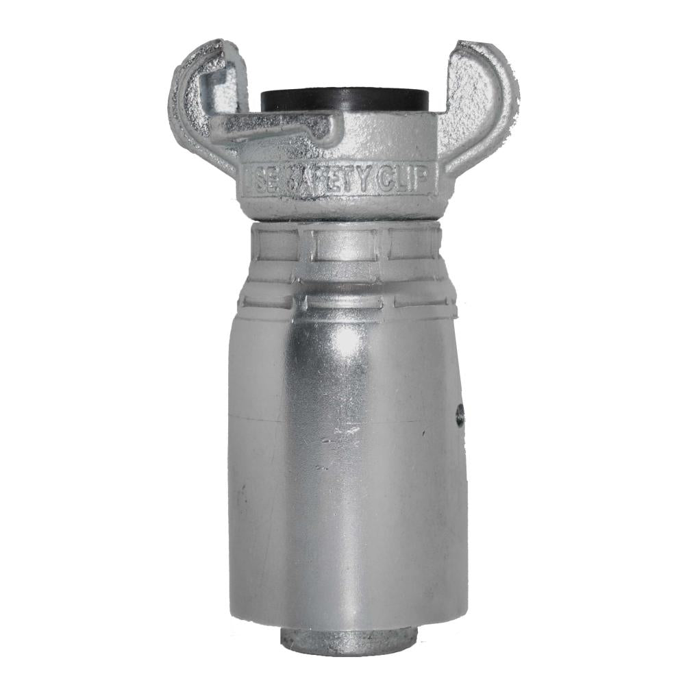 901002 (UCHS100-F) by PT-Coupling | Type UCH | Universal / Chicago-Style Fitting with Ferrule | 1" Claw Coupling x 1" Hose Barb | 1.25" to 1.56" Hose OD | Ductile Iron