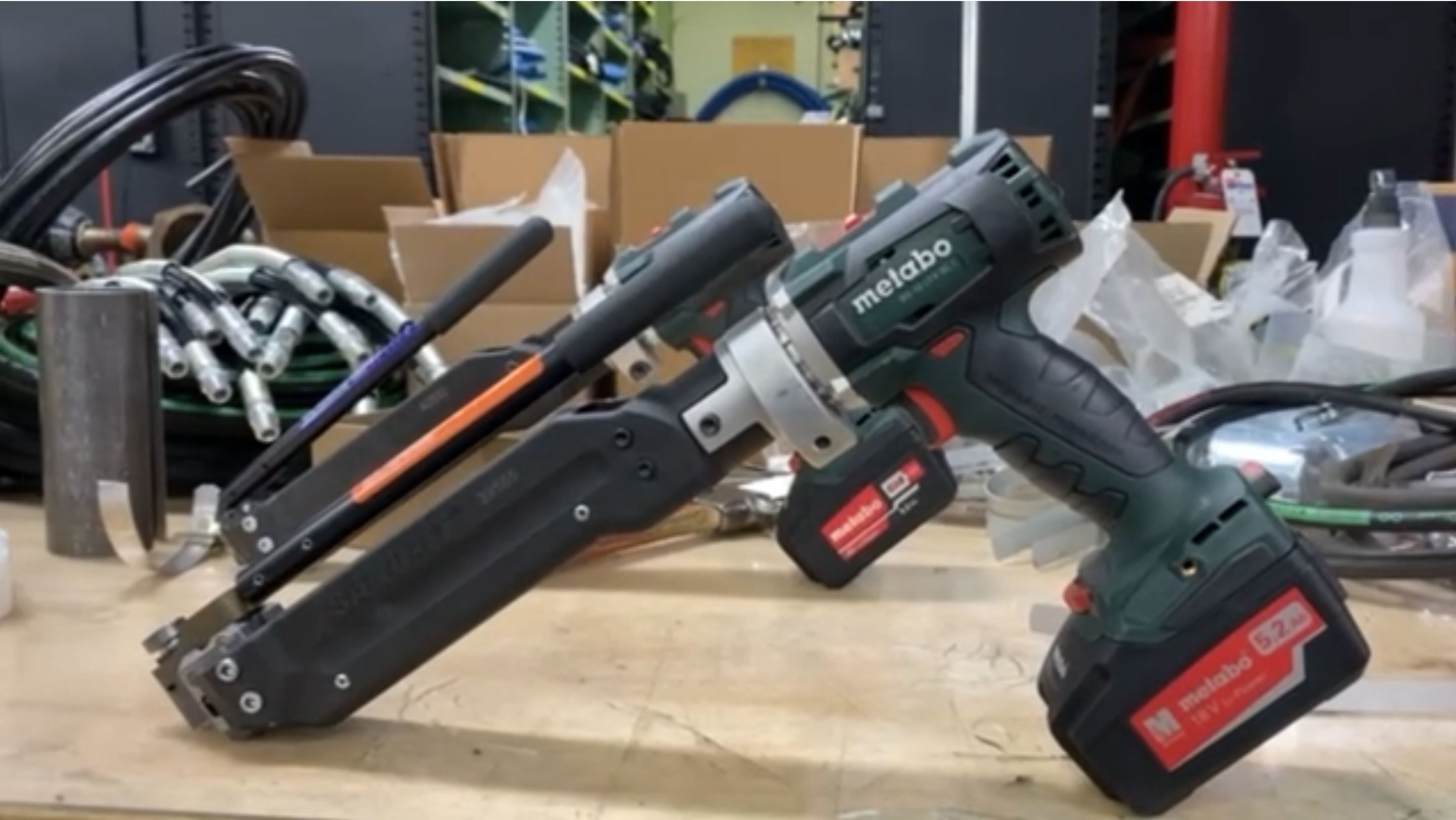 CP4000-D by Band-It | Cordless Center Punch Tool | Installs BAND-IT 5/8" Center Punch Clamps & Center Punch Band Fast with COLOR-IT®