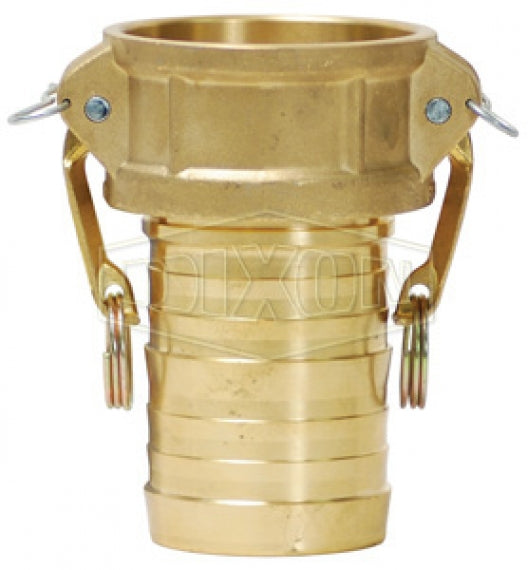 G200-C-BRCR by Dixon Valve | Global Crimp Style Cam & Groove | Type C | 2" Coupler x 2" Hose Shank | C38000 Forged Brass