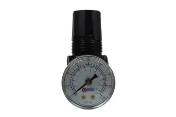 MR1-GLP by Coilhose | 1/8" Miniature Series Regulator | Gauge | 0-50 PSI | Zinc Die Cast Range | Panel Mount | 250 PSI | Zinc Die Cast