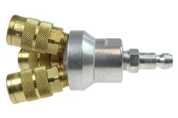 3002-15X by Coilhose | Tri-Pod Manifold Assembly | 1/4" 6 Ball Industrial Interchange