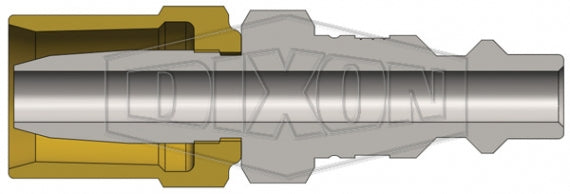 D2H2 by Dixon Valve | Pneumatic Quick Disconnect Coupling | DF-Series | Reusable Hose Barb | 5/8" Hose OD | 1/4" Hose ID x 1/4" Industrial Interchange | Plug | Steel
