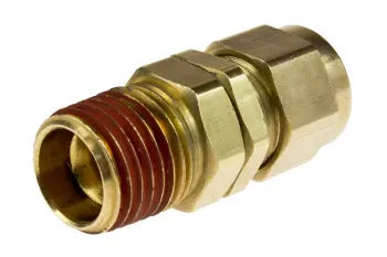CSM0404 by Coilhose | Nylon Hose Fitting | Swivel Male | 1/4" Hose ID x 1/4" Male NPT Thread | Straight | Brass