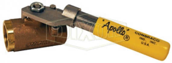 BBV200SR by Dixon Valve | "Deadman" Spring Return Handle Ball Valve | Standard Port | 2" Female NPT x 2" Female NPT | Brass