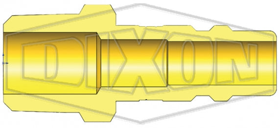 D4M4-B by Dixon Valve | Pneumatic Quick Disconnect Coupling | DF-Series | 1/2" Male NPTF x 1/2" Industrial Interchange | Plug | Brass