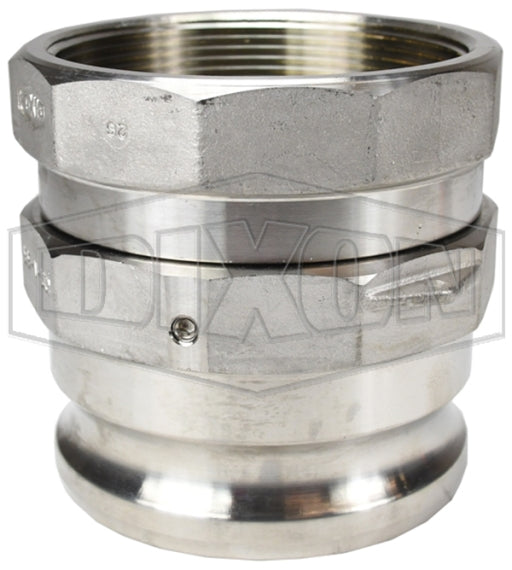 400-A-ALSWIV by Dixon Valve | Swivel Cam & Groove Adapter | Type A | 4" Adapter x 4" Female NPT | Aluminum