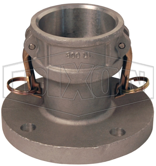 200-DL-AL by Dixon Valve | Cam & Groove Flange Adapter | 2" Coupler x 150# Flange | 3/4" Flange Thickness | Aluminum