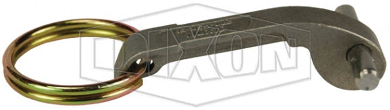 600-HRP-SI by Dixon Valve | Cam & Groove Replacement Handle | Cam Arm, Ring, and Pin | fits 6" Coupler | 316 Investment Stainless Steel