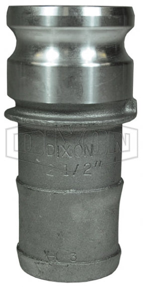 250-E-AL by Dixon Valve | Cam & Groove Fitting | Type E | 2-1/2" Adapter x 2-1/2" Hose Shank | Aluminum