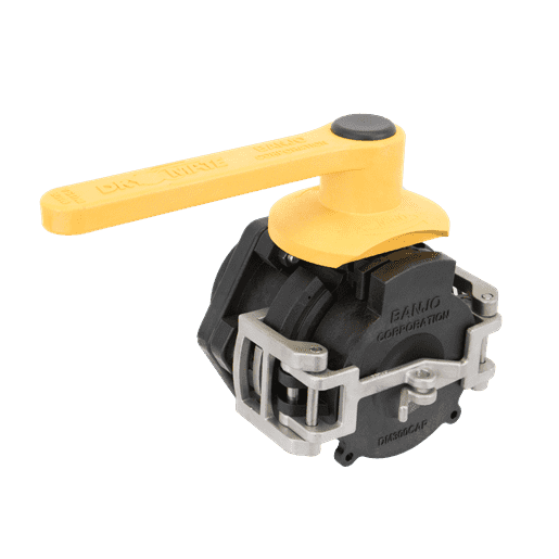 DM300ACF by Banjo | Manifold Dry Disconnect Valve | 3" Flanged Male Dry-Mate with FKM (Viton) Seals | Opening Thru Ball: 3" | 150 PSI