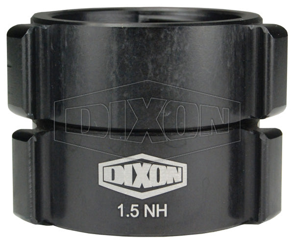 N53-25F60F Dixon Aluminum Swivel Female x Rigid Female Adapter - Style N53 - Rocker Lug - 2-1/2" Female NST(NH) x 6" Female NST(NH)