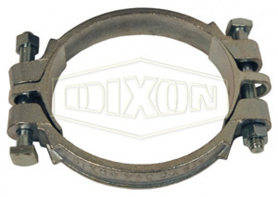 1275 by Dixon Valve | Double Bolt Clamp | Hose OD Range: from 11-12/64" to 13" | with Saddles | Plated Iron