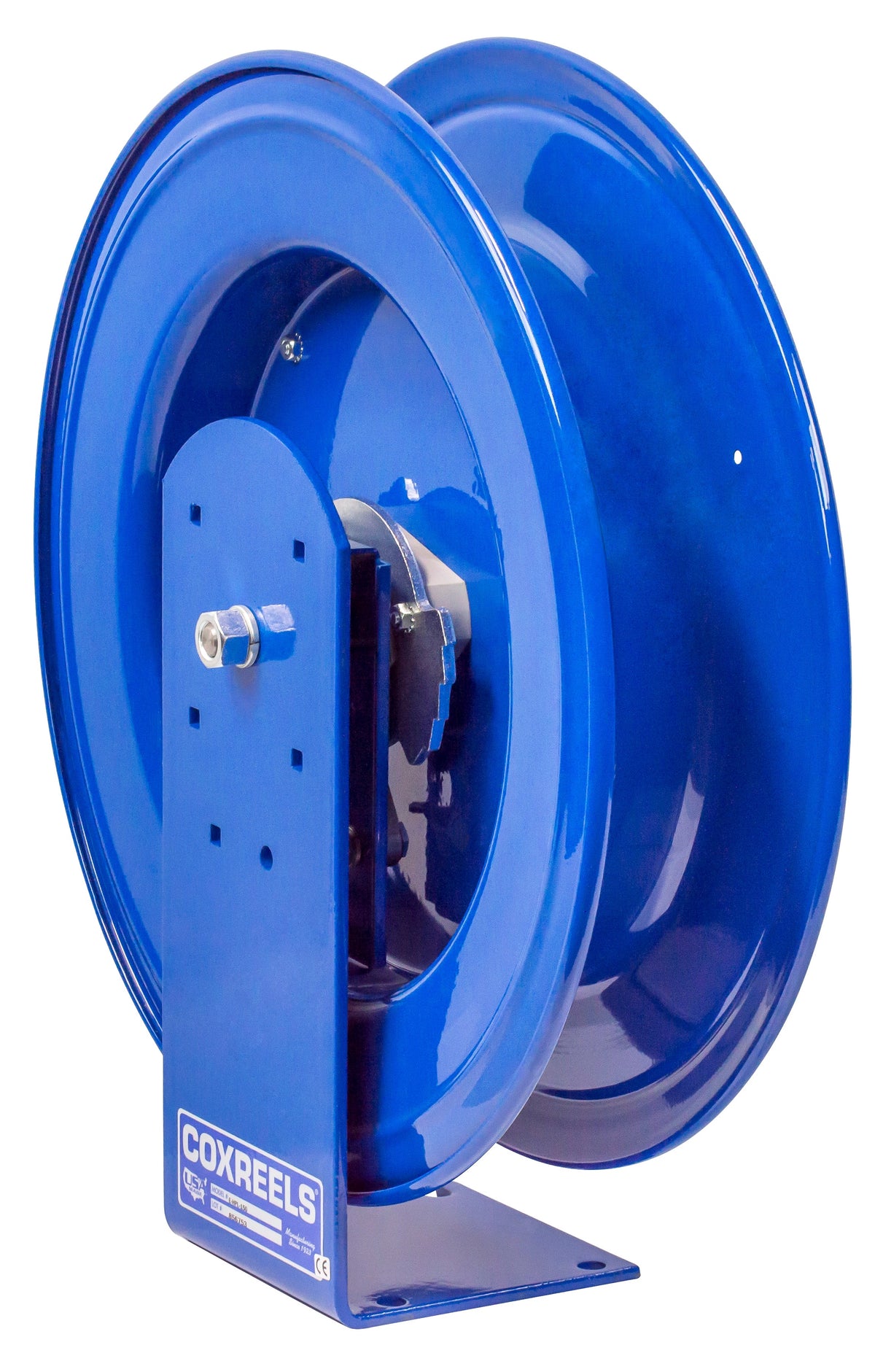 E-HPL-330 by Coxreels | E Series | 5,000 PSI Spring Driven Hose Reel for Grease | 3/8" Hose ID, 3/8" FNPT Inlet | Steel | 30ft Capacity, Hose Not Included