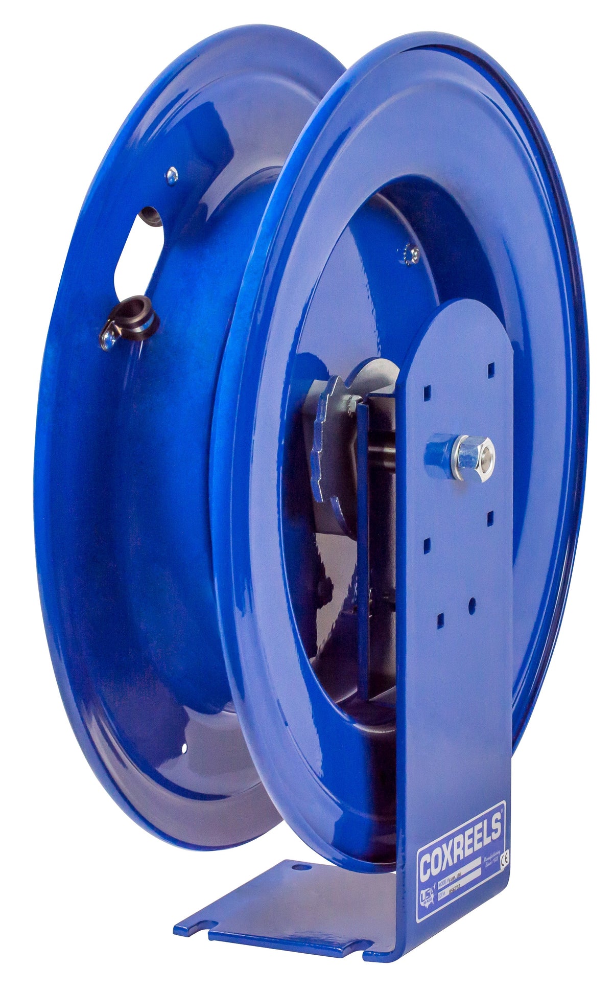 E-HPL-130 by Coxreels | E Series | 5,000 PSI Spring Driven Hose Reel for Grease | 1/4" Hose ID, 1/4" FNPT Inlet | Steel | 30ft Capacity, Hose Not Included