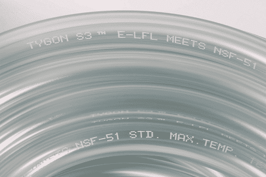 AVX42019 Tygon S3™ by Saint Gobain | 1/4" I.D. x 1/2" O.D. x 1/8" Wall | E-LFL | Pump Tubing | 25' Package Length