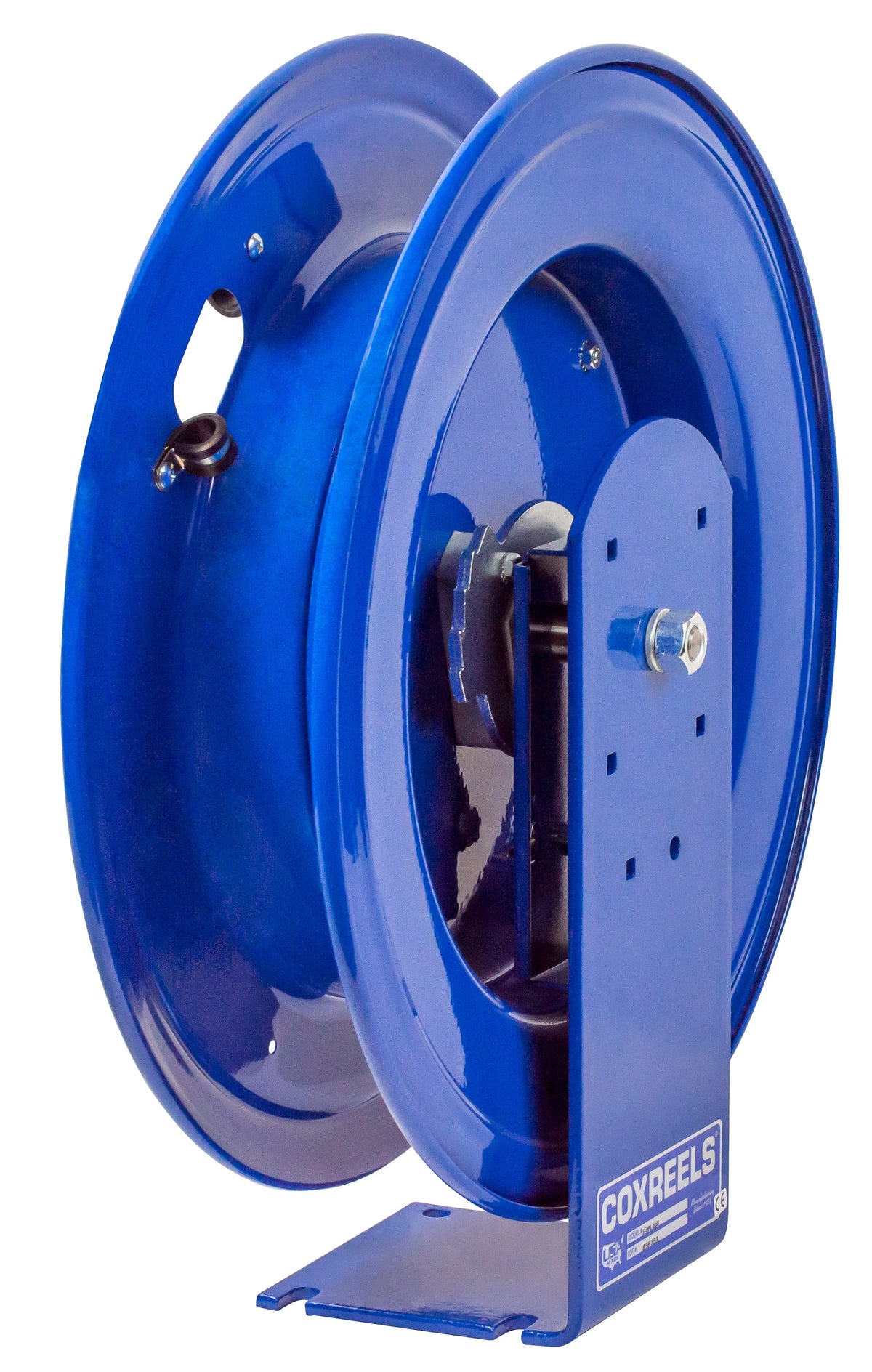 E-MPL-430 by Coxreels | E Series | 2,500 PSI Spring Driven Hose Reel for Air, Water & Oil | 1/2" Hose ID, 1/2" FNPT Inlet | Steel | 30ft Capacity, Hose Not Included