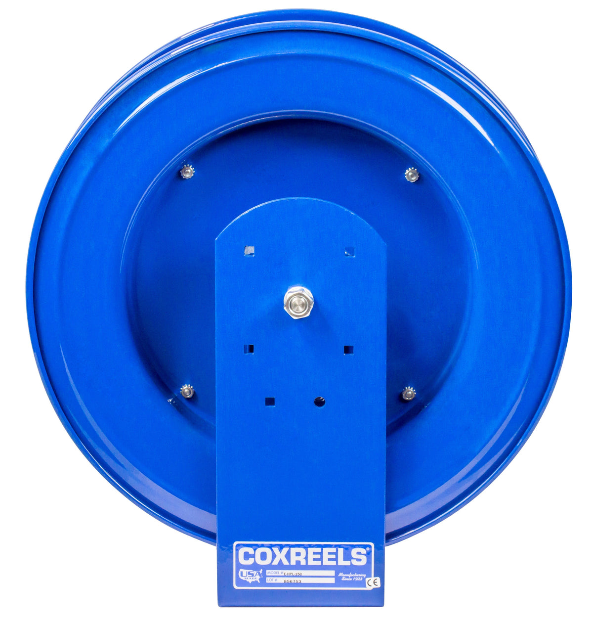 E-MPL-330 by Coxreels | E Series | 3,000 PSI Spring Driven Hose Reel for Air, Water & Oil | 3/8" Hose ID, 3/8" FNPT Inlet | Steel | 30ft Capacity, Hose Not Included