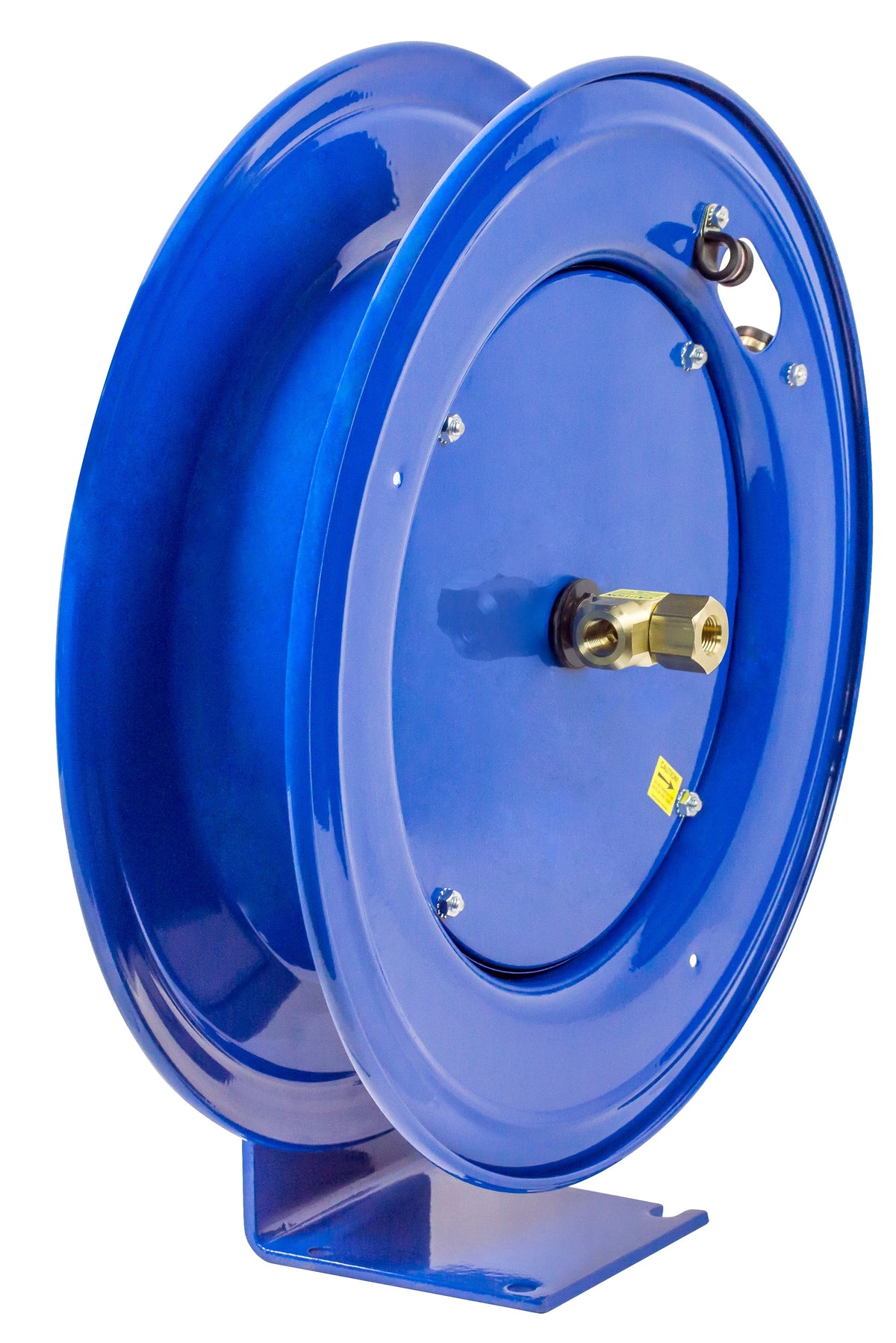 E-LPL-450 by Coxreels | E Series | 300 PSI Spring Driven Hose Reel for Air & Water | 1/2" Hose ID, 1/2" FNPT Inlet | Steel | 50ft Capacity, Hose Not Included
