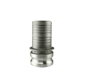 E801A by Jason Industrial | 8" Cam and Groove | Part E | Male Adapter x Hose Shank | Aluminum