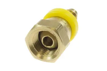 LSF0604 by Coilhose | Lock-On Swivel Female Fitting | 3/8" Hose ID | 1/4" Female NPT Thread | Straight | Brass