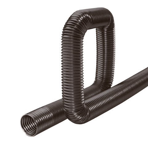 EDB-400X20 by Kuriyama | Tiger-Duct® Extendo-Duct® Air Ducting Hose | Brown | ID: 4" | OD: 4.17" | 20ft Length