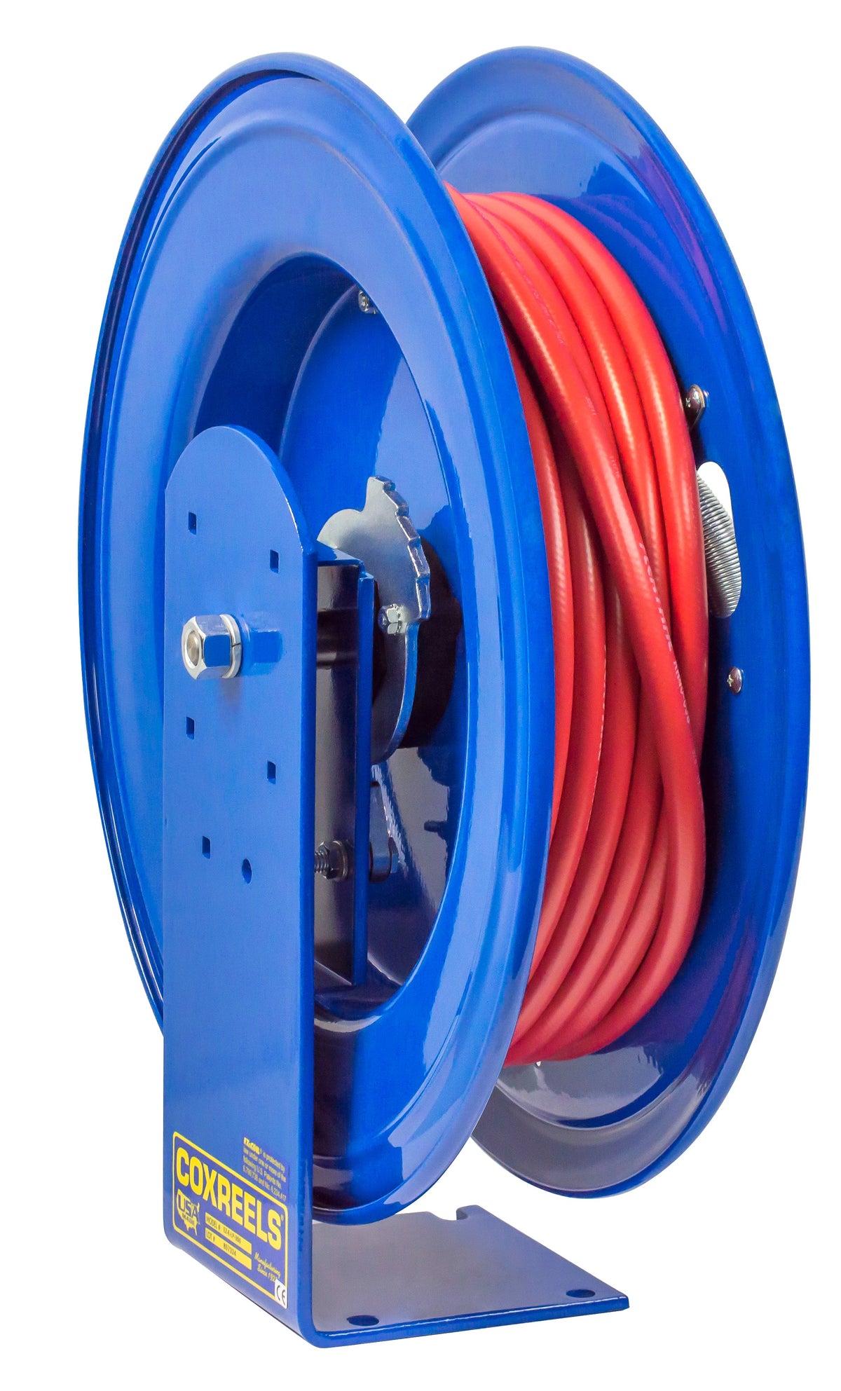 EZ-E-LP-450 by Coxreels | EZ-E Series | 300 PSI EZ-Coil Safety Spring Driven Hose Reel for Air & Water | 1/2" Hose ID, 1/2" FNPT Inlet | Steel | 50ft Capacity, Hose Not Included