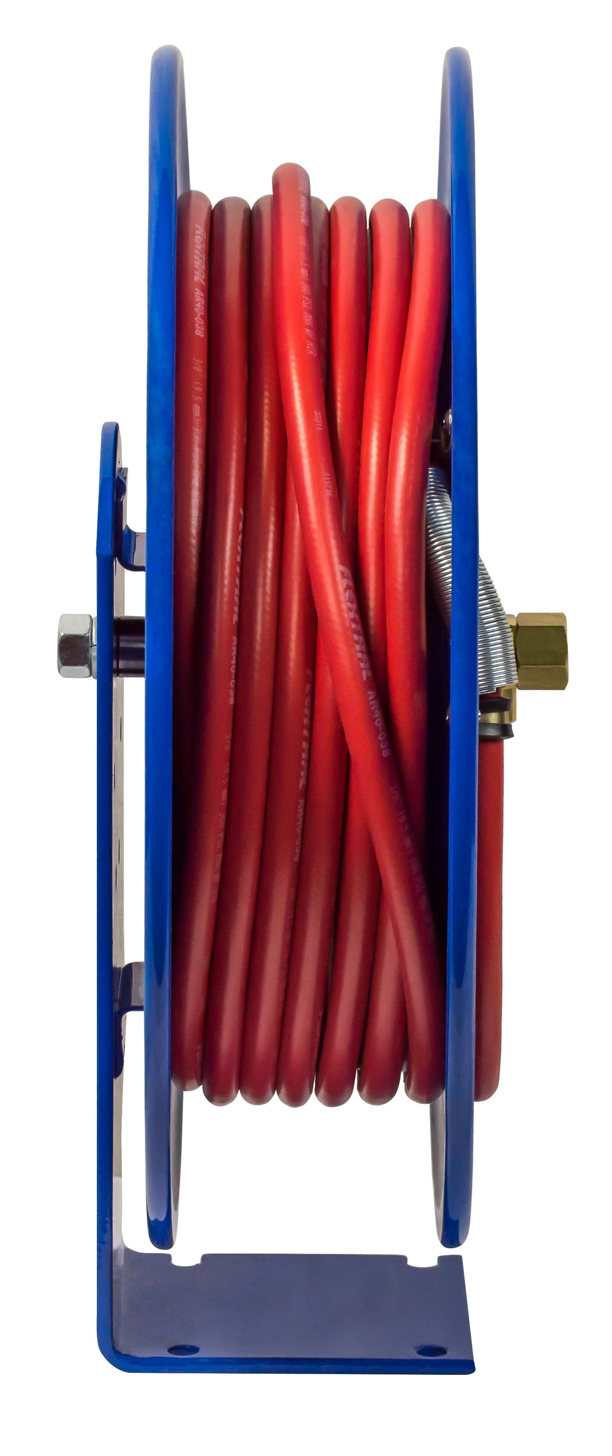 EZ-E-LP-350 by Coxreels | EZ-E Series | 300 PSI EZ-Coil Safety Spring Driven Hose Reel for Air & Water | 3/8" Hose ID, 3/8" FNPT Inlet | Steel | 50ft Capacity, Hose Not Included
