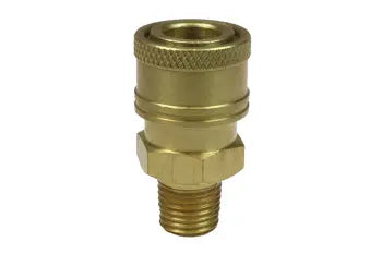 119ST by Coilhose | Straight Through Series Coupler | 1/2" Male NPT Thread | Straight | Brass