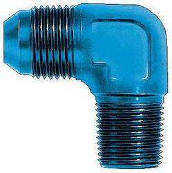 FBM2039 (FCM2039) Eaton Aeroquip® -10 Male AN x 1/2" Male Pipe 90° Elbow Adapter - Blue Anodized Aluminum