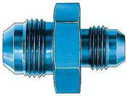 FBM2188 (FCM2188) Eaton Aeroquip® -10 Male AN x -04 Male AN Union Reducer Straight Adapter - Blue Anodized Aluminum