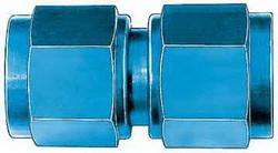 FBM2918 (FCM2918) Eaton Aeroquip® -12 Female Flare Swivel AN x -12 Female Flare Swivel AN Straight Adapter - Blue Anodized Aluminum