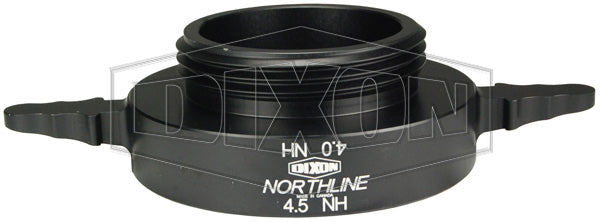 N56-45F40F Dixon Aluminum Long Handle Hydrant Adapter - Style N56 - 4-1/2" Female NST(NH) x 4" Male NST(NH) - Old Part #: ALHA4540F