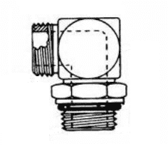 FF1868T2012S Aeroquip by Danfoss | ORS/SAE O-Ring Boss (adj.) 90° Elbow Adapter | -20 Male O-Ring Face Seal x -12 Male SAE O-Ring Boss | Steel
