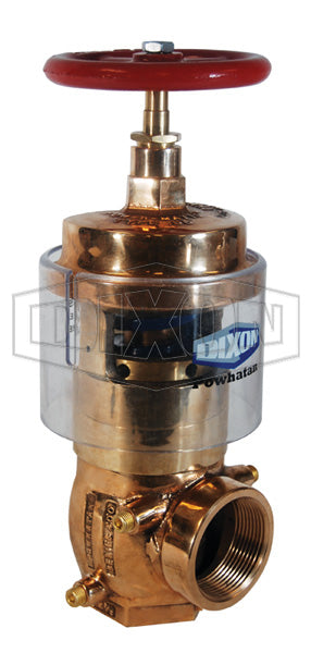 FAPRAV250F Dixon Cast Brass Field Adjustable Pressure Reducing Angle Valve - 2-1/2" Female NPT Inlet x 2-1/2" Male NST(NH) Outlet