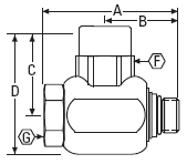 FS65011-0810-01 Aeroquip by Danfoss | 1/2" Female NPTF Pipe x 5/8" Male O-Ring Boss | 90° Elbow | Zinc-Plated Steel