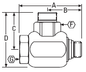 FS65025-1616-01 Aeroquip by Danfoss | 1" Male O-Ring Boss x 1" Male O-Ring Seal | 90° Elbow | Zinc-Plated Steel