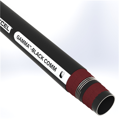 GCOMM-S-B1-2.0-100N by Texcel | GAMMA™-BLACK COMM Series | Commodity Suction Hose | 2" Hose ID | 150 PSI | 28 in/Hg Vacuum Rated | Black