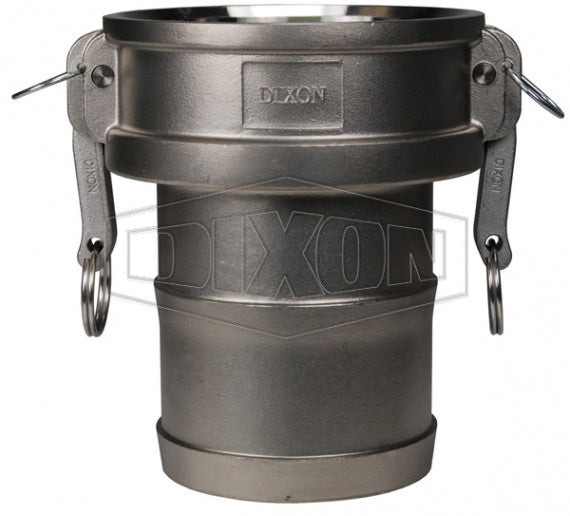 G600-C-SS by Dixon Valve | Global Cam & Groove Coupler | Type C | 6" Coupler x 6" Hose Shank | 316 Investment Cast Stainless Steel