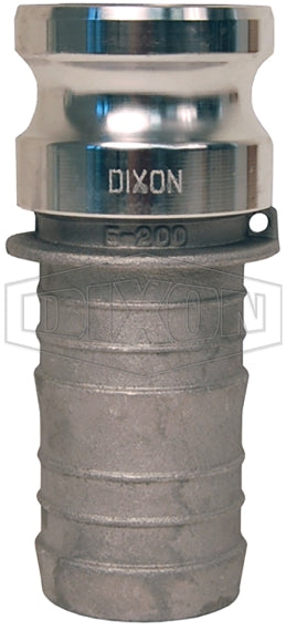 G150-E-AL by Dixon Valve | Global Cam & Groove Adapter | Type E | 1-1/2" Adapter x 1-1/2" Hose Shank | A380 Permanent Mold Aluminum