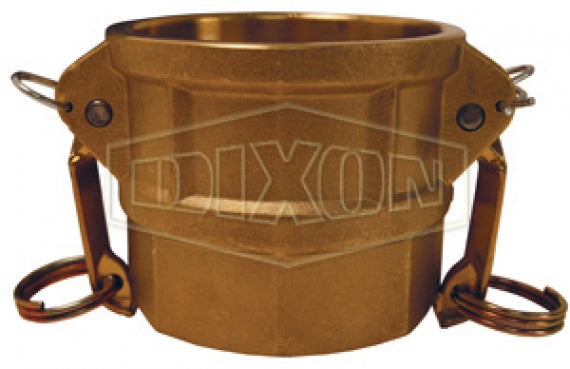 G200-D-BR by Dixon Valve | Global Cam & Groove Coupler | Type D | 2" Coupler x 2" Female NPT | ASTMC38000 Forged Brass