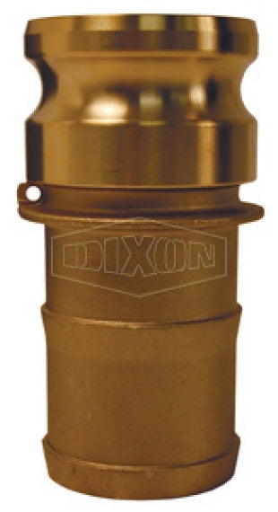 G400-E-BR by Dixon Valve | Global Cam & Groove Adapter | Type E | 4" Adapter x 4" Hose Shank | ASTMC38000 Forged Brass