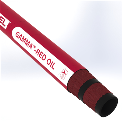 GRO15S1-3.0-200 by Texcel | GAMMA™-RED OIL Series | Oil Delivery Hose | 3" Hose ID | 100 PSI | Red