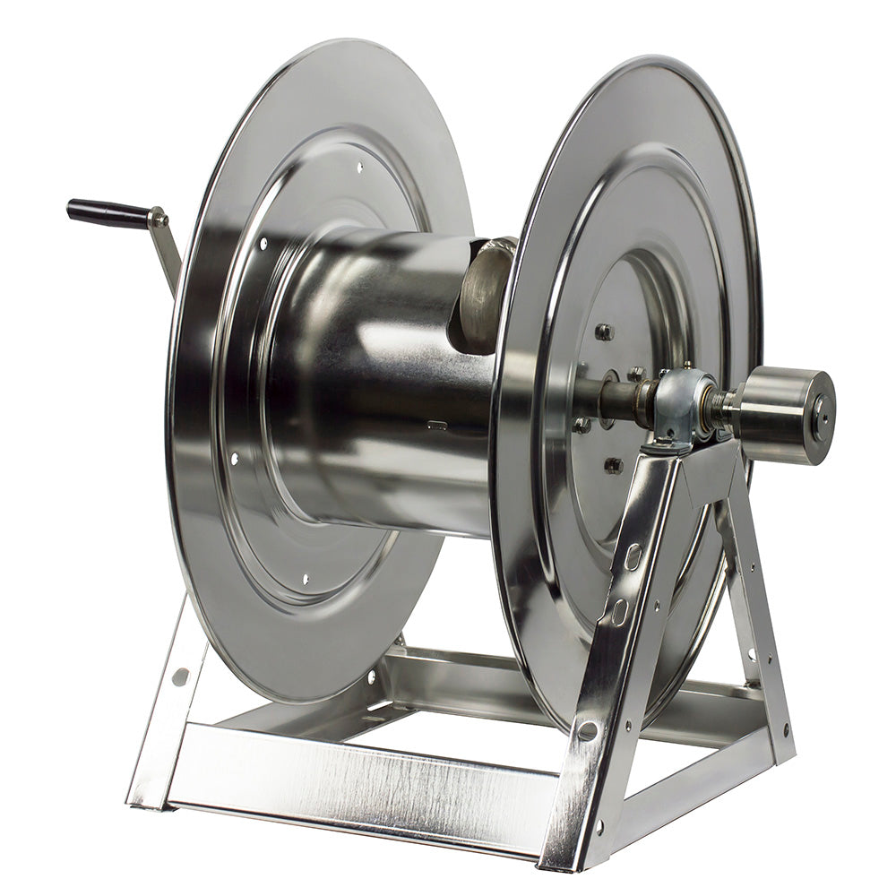 1175-6-200-C-SS by Coxreels | 1175-SS Series | 3,000 PSI Hand Crank Hose Reel | 1" Hose ID, 1" FNPT Inlet | Stainless Steel | 200ft Capacity, Hose Not Included