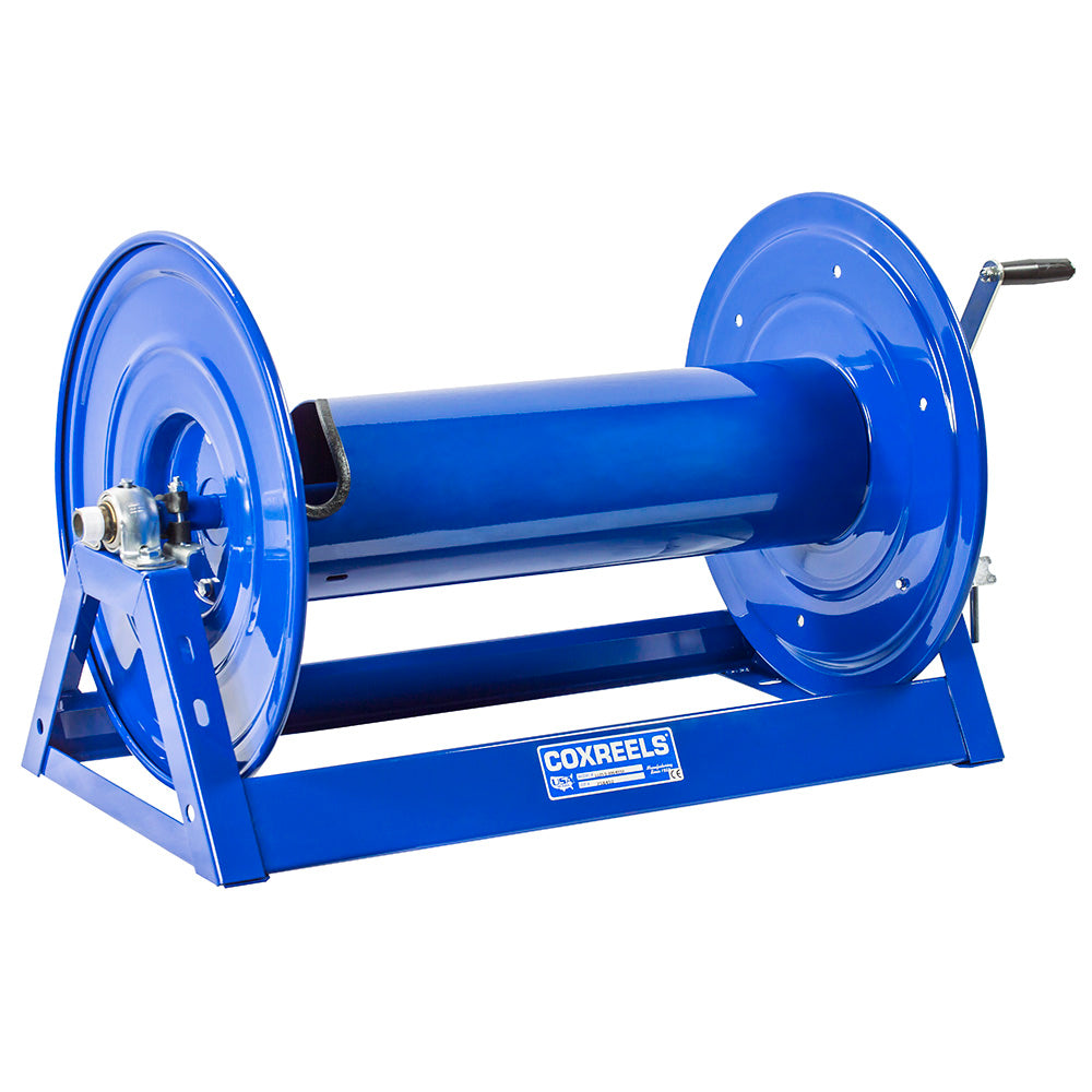 1185-2028-BYXX by Coxreels | Storage Series | Hand Crank Hose Storage Reel | 20" Drum Width | Steel | Hose Not Included