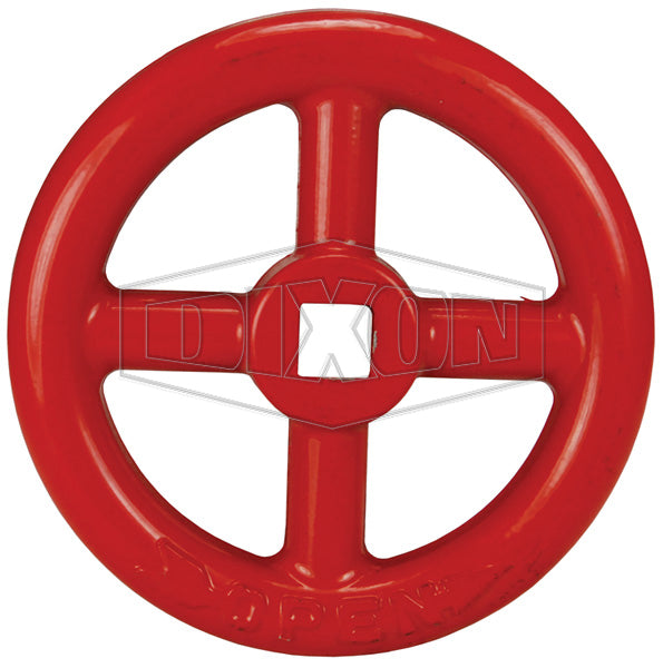 AV251-WR Dixon Forged Brass Angle Hose Valve - Replacement Red Handwheel for AV251