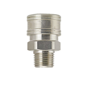 B-VHC4-4M Breco by Foster | FH Series | Two Way Valved Sockets | Quick Disconnect | 1/4" Male NPT Thread | Straight | Steel