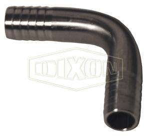1770202SS (177-0202SS) Dixon Valve 304 Stainless Steel Hose Barb 90 Deg. Elbow Splicer - Forged - 1/8" Hose ID
